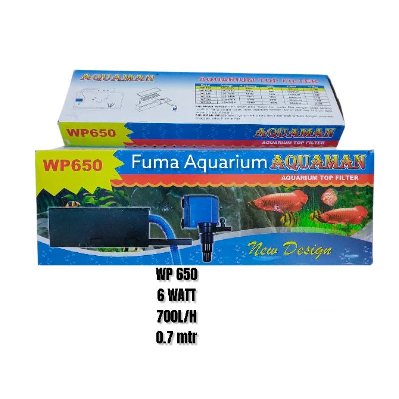 TOP Filter box komplit Aquarium seri 650 full set lengkap filter Gantung - filter atas aquarium aquascape