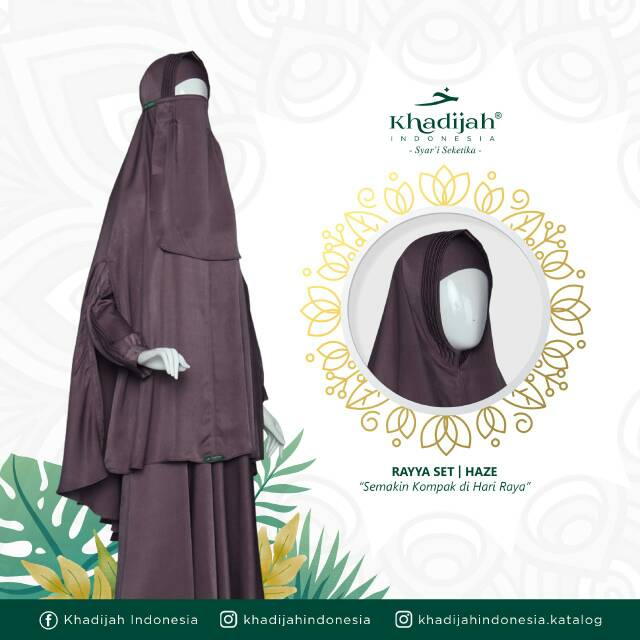 Gamis Busana Baju Rayya - Gamis Syari Polos/ Baju Muslim Only(Khadijah Indonesia)