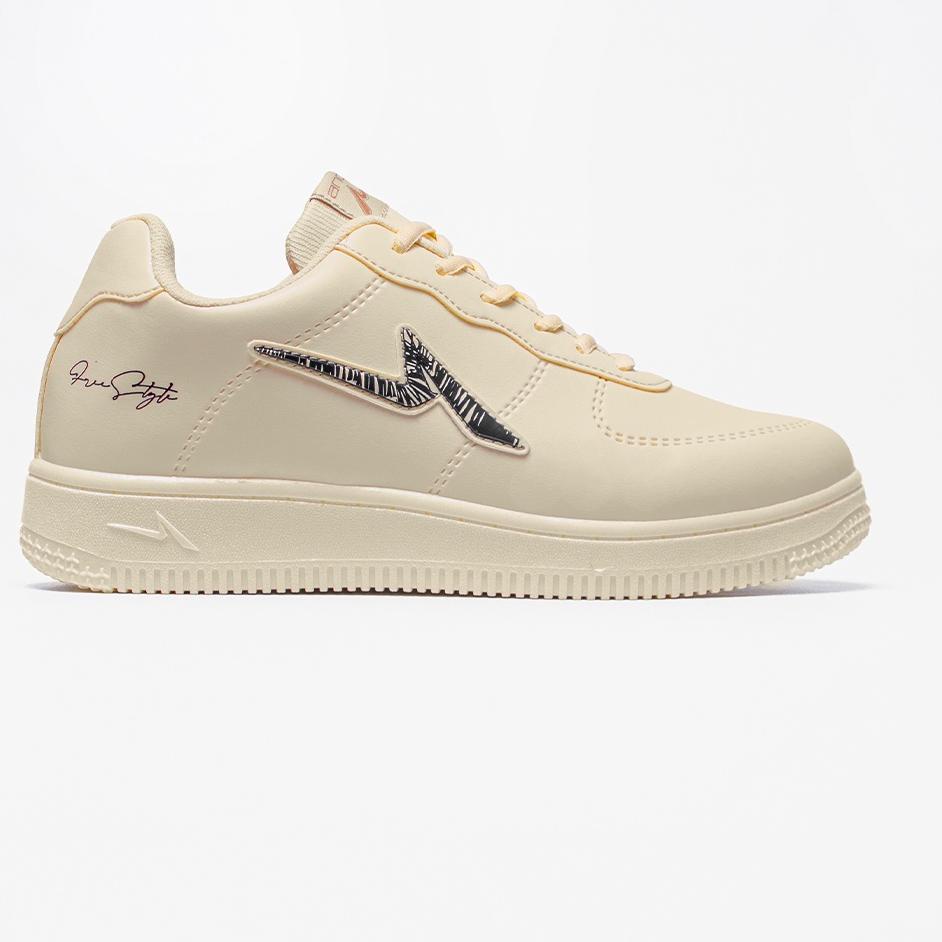 Harga TERMURAAH.. Ando Official Sepatu Sneakers Curtiz Pria Dewasa - Krem/Krem