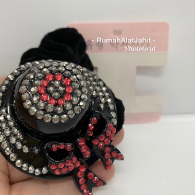 Ikat rambut / hairband Korea model 0723 0D motif topi 6 pilihan warna