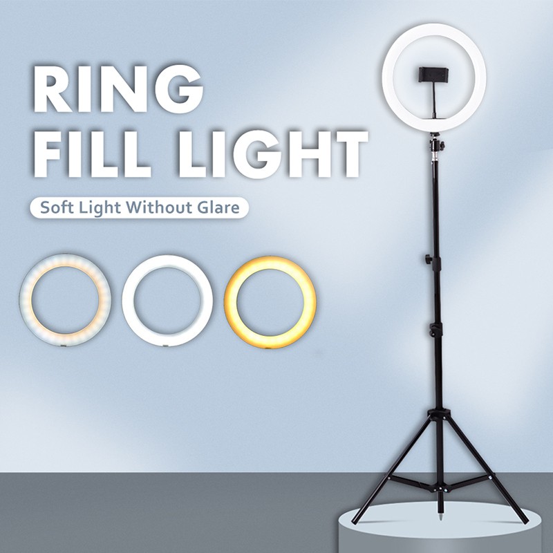 BLINGO x Perfin Lampu Ring Light 26CM Tiktok Live Untuk Foto Studio Lampu Tripod 1.2m