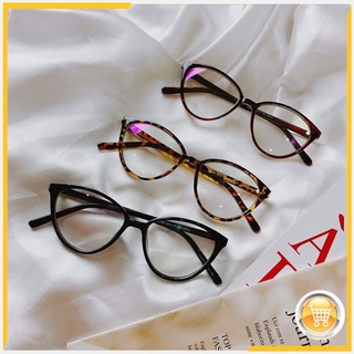 Image of TOSERBA Kacamata Korea Wanita Kacamata Anti Radiasi PHOTOCROMIC pria Wanita Fashion Cat Eye retro flat Eyeglasses