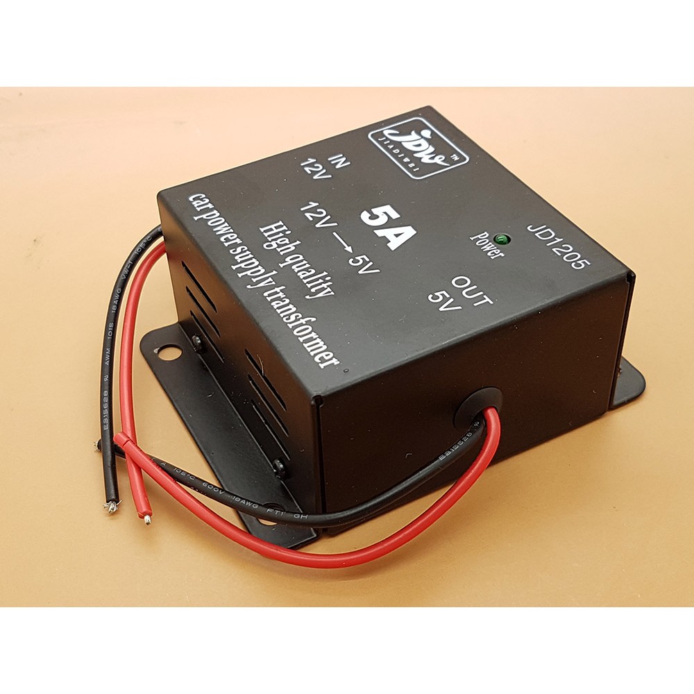 DC 12V to 5V 5A Car Power Supply Converter (Penurun teganga)