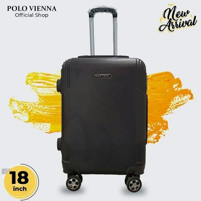 Koper Kabin 18 inch Polo Tas Cabin Size Mini Murah Roda 4 Fiber Kecil