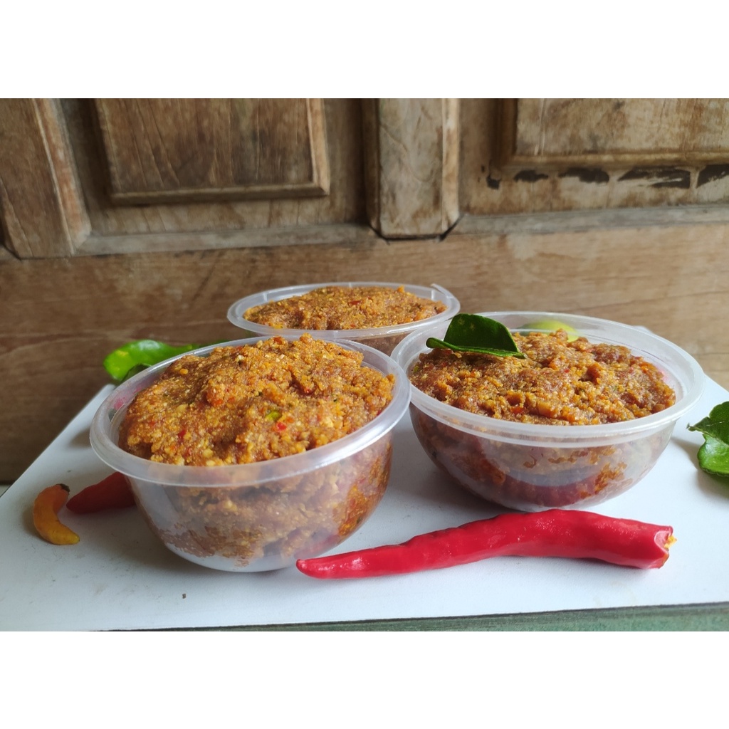 HAYFA - Sambal Cumi Pedas 150 gr Bumbu Rujak Manis 350 gr Sambel Teri Sambal Tongkol Sambel Terasi Hot Mantap Murah Best Seller Grosir Beli satu dapat satu