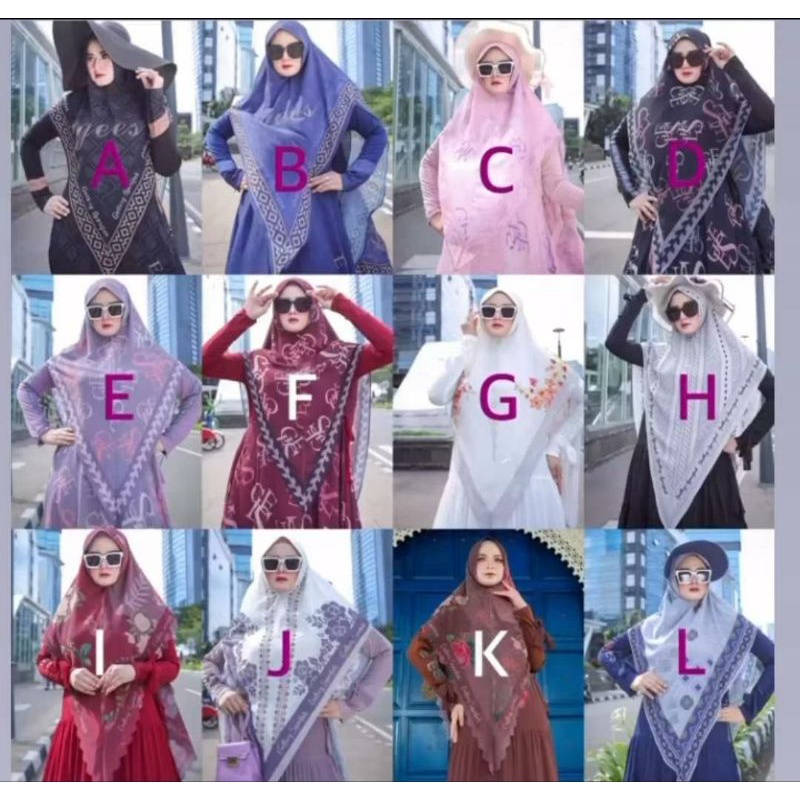 Khimar Printing by Galery Syarifah