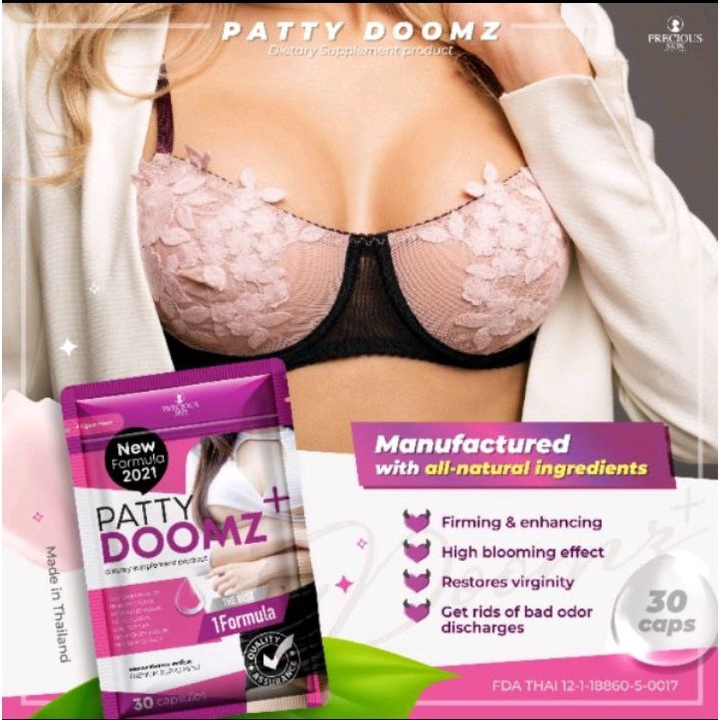 PATTY DOOMZ + BEAUTY SUPPLEMENT PEMBESAR PAYUDARA / SUPLEMEN / PEMUTIH BADAN / ANTI AGING