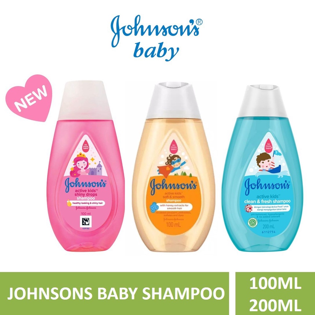 ☘️ CHAROZA ☘️ JOHNSONS / JOHNSON Active Kids / Gold / Soft Smooth / Clean Fresh Shampoo / Conditioner