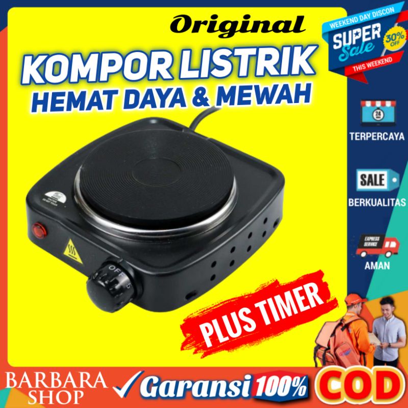 Kompor Listrik Mini Portable Kompor Elektrik Induksi Hot Plate Cooking 500W Taffware OMHZWAWH