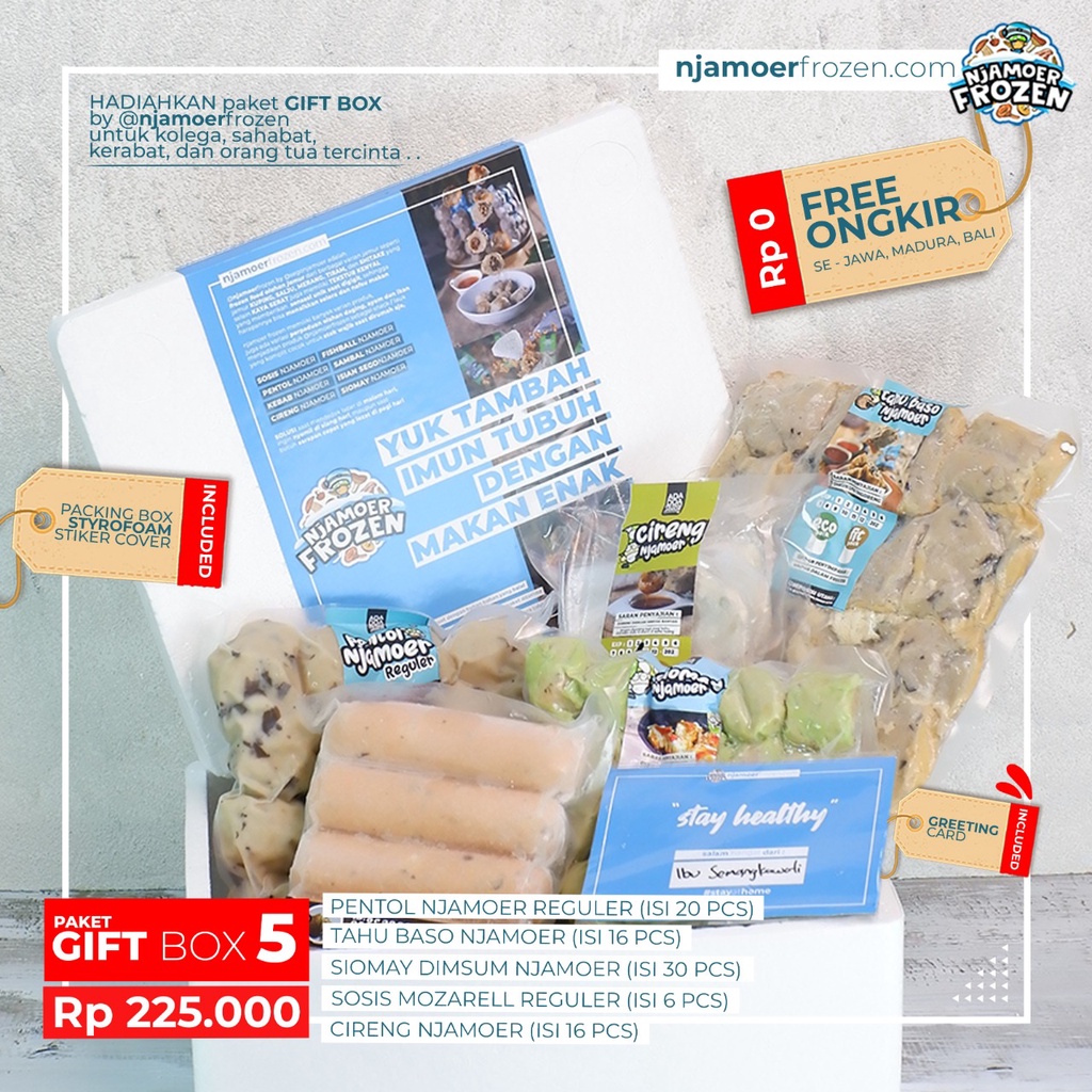 

GIFTBOX 5 NJAMOER FROZEN (FREE ONGKIR)