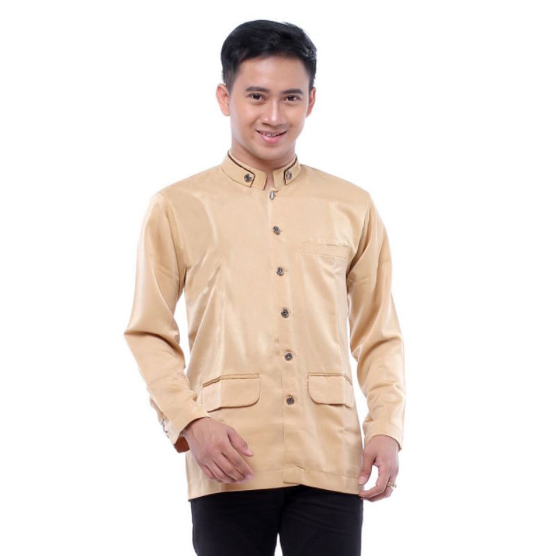 Baju Koko Jasko Polos Dewasa Lengan Panjang