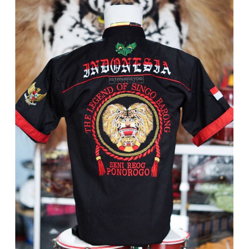 HEM BORDIR REOG PONOROGO / BAJU REOG / PENADON / KAOS BUDAYA / BUJANGGANONG / KAOS JARANAN