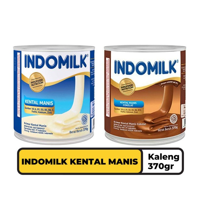 

Indomilk Kental Manis Plain Coklat kaleng 370g 370 gram