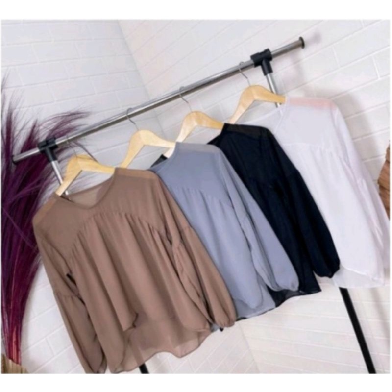 nirra blouse outer lengan balon