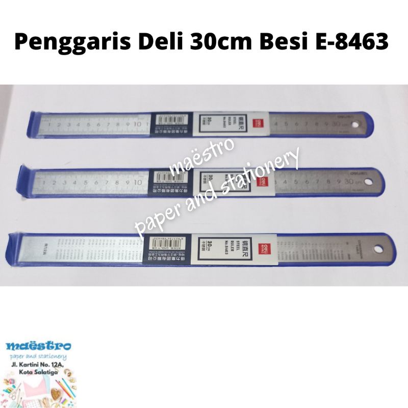 

Penggaris DELI E-8463 30cm / Penggaris Besi / Penggaris Tebal / Ruler 30cm