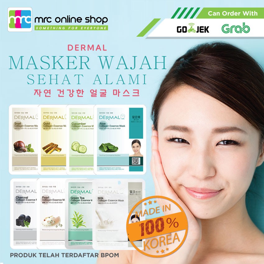 Korean hydrogel mask Masker dermal korea