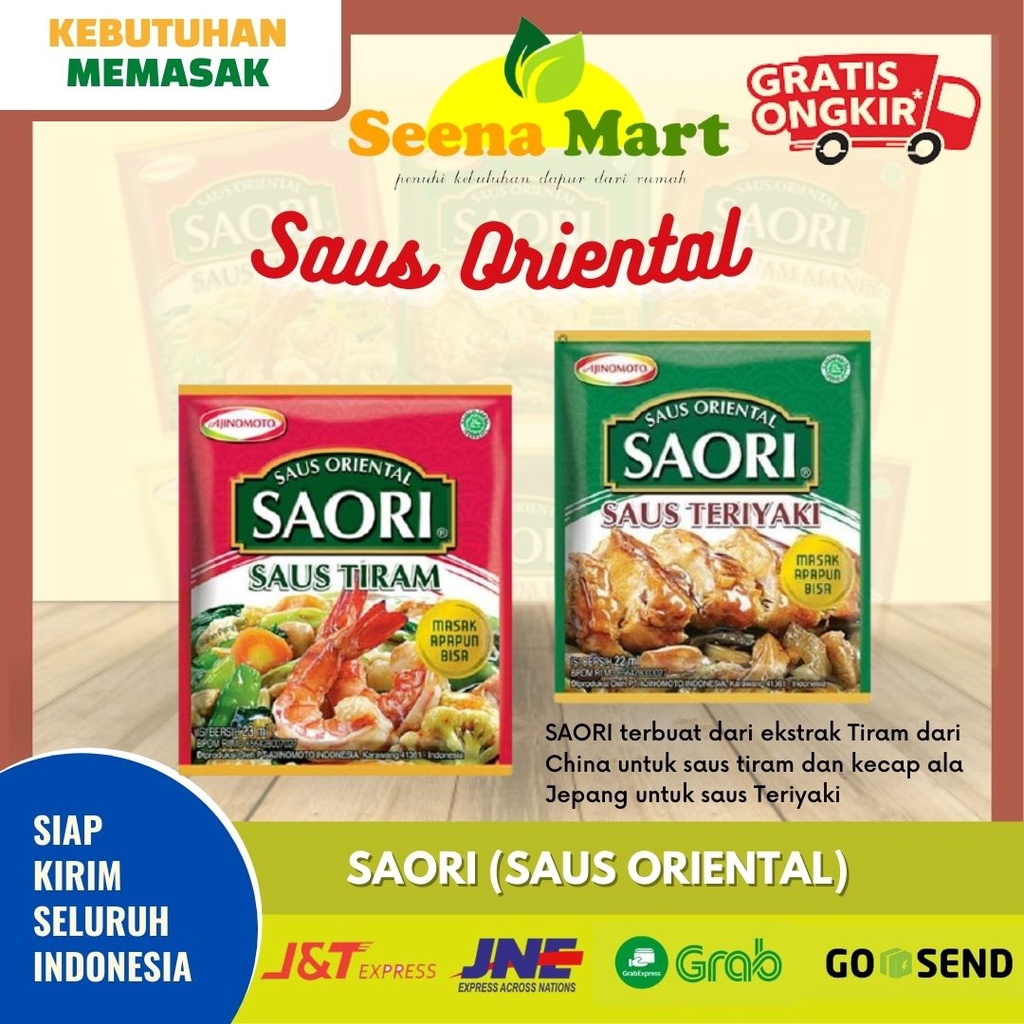 

Makanan Instan Bumbu Instan Saori Saus Oriental Saus Teriyaki Saus Tiram Asam Manis Sachet Saos Saset