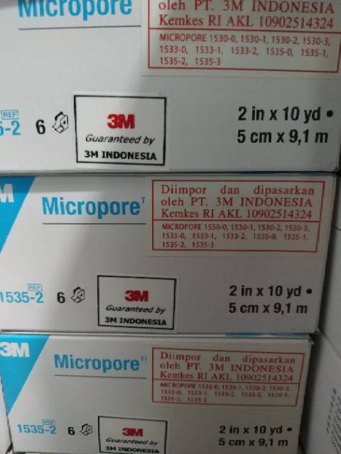 Micropore 2 inchi Per Roll / Micropore 2 in  / Micropore 3m / plester perekat 3M