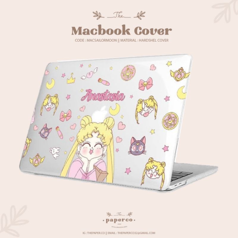 Case Macbook Sailormoon Casing Macbook Sailormoon Cover Macbook