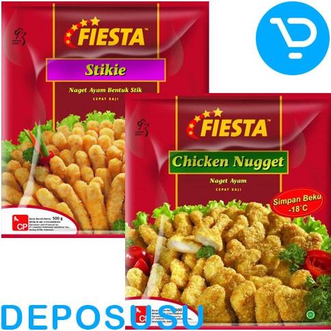 

MAKANAN BEKU / FIESTA CHICKEN NUGGET - NUGET / STIKIE 500GR NON COD