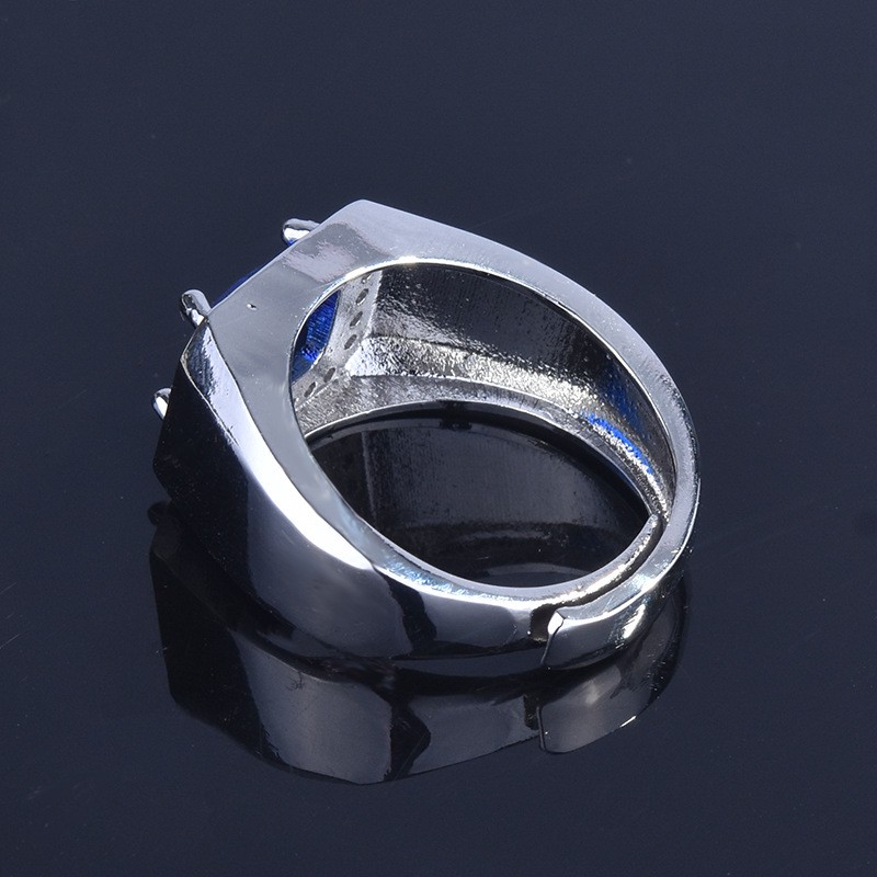 Cincin Sterling Silver 925 Dengan Emerald Sapphire Untuk Wanita