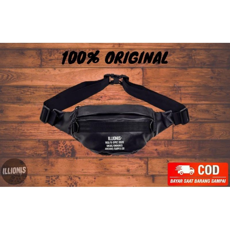 WAIST BAG PRIA ILLINOIS(TAS SELEMPANG) -ORIGINAL-ILLIONIS REBEL INDONESIA