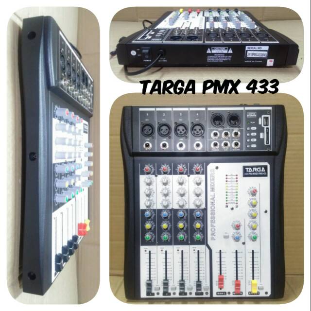 MIXER AUDIO 4 CHANNEL TARGA PMX 433