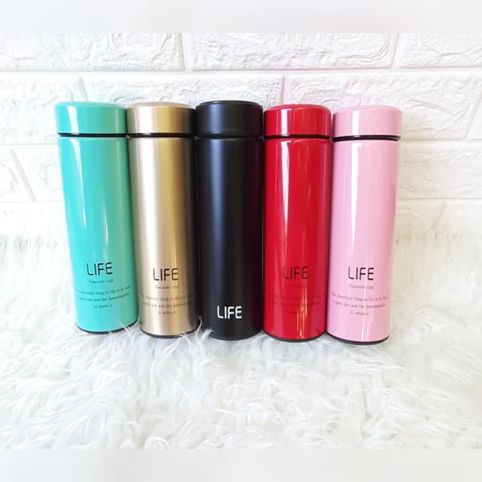 Termos LIFE 500ml Vacuum Flask Botol Air Tahan Panas Stainless