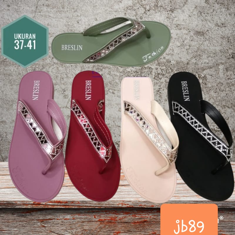 Sandal Wanita variasi mutiara bresslin 1383