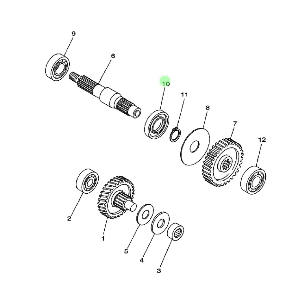 SIL SEAL AS RODA BELAKANG MIO SPORTY SMILE NOUVO Z LELE SOUL FINO KARBU ORIGINAL YGP 93102-26800