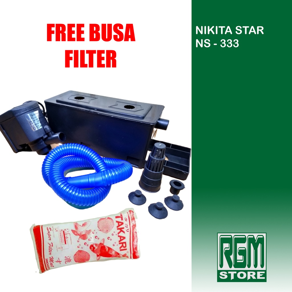 ( FREE BUSA ) Nikita Star NS 333 NS333 top filter atas 3 in 1 aquarium aquascape