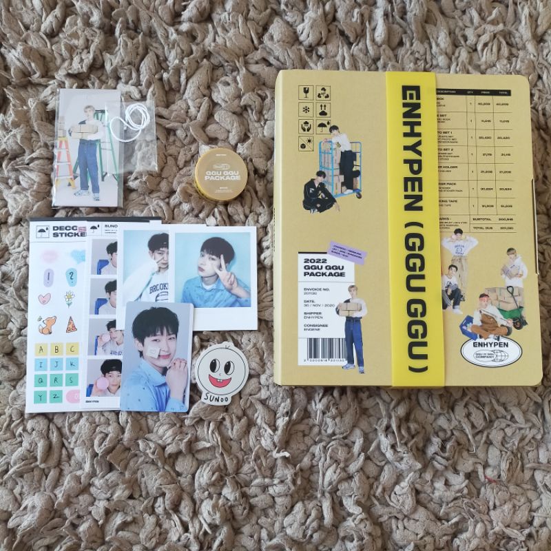 Enhypen Gguggu Sharing Official Mask Tape Sunoo Set Photocard PC Random Bookmark Sunghoon SH