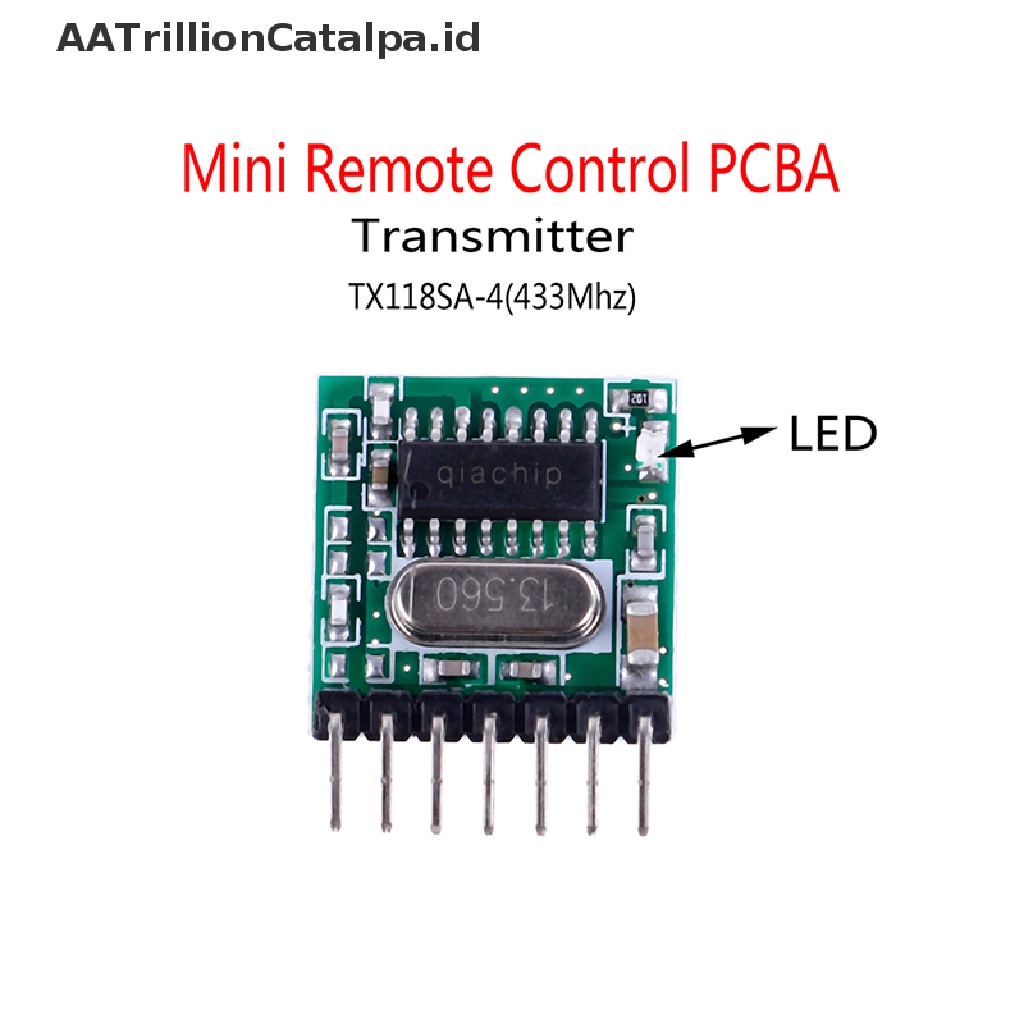 Modul Receiver Transmitter Wireless RF 4 Channel 433Mhz EV1527 Code