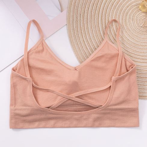 Gobra ♕ PW111 Bra Wanita Yoga Top Kebugaran Wanita Sport Bra Fashion Silang Seksi Belakang Import COD