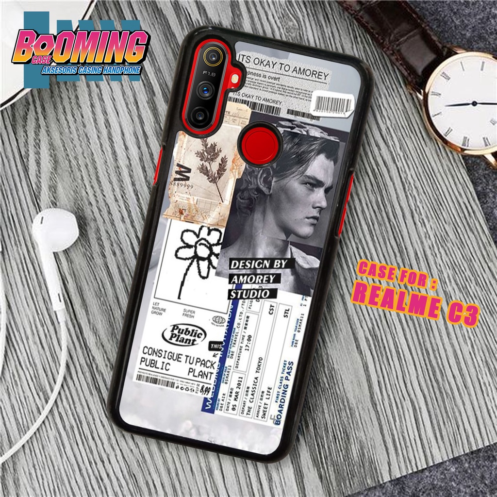 Case Realme C3 Casing Hp Motif COUPLE Hardcase 2D Glossy - Pelindung Belakang Hp -  Softcase - Hardc