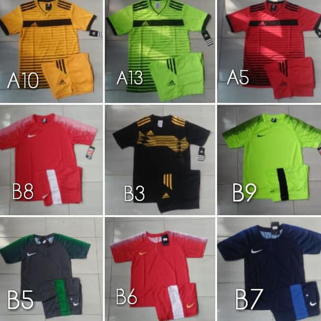 spesial sale Baju Kaos Futsal/Bola Anak Junior Nike Adidas Puma Stelan Stok terbatas