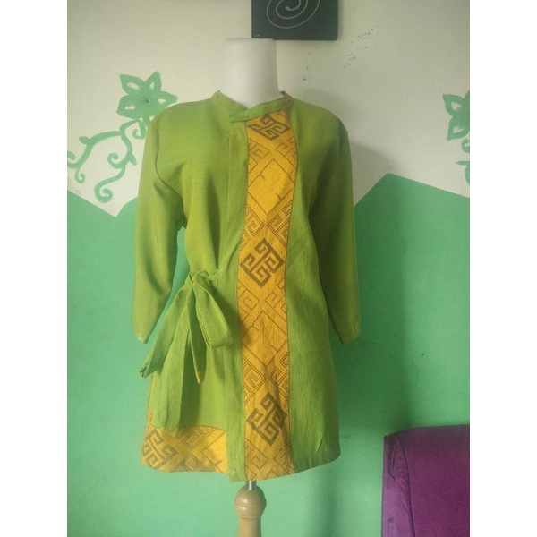 dress tenun jepara baju tenun pesta good btj8