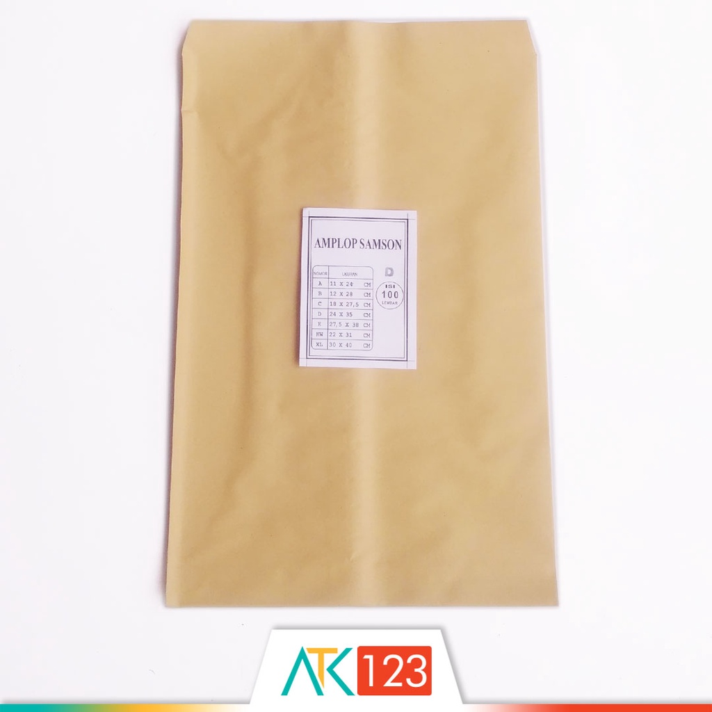 

HJK Amplop Coklat / Samson Guanaco D (Folio) Isi 100 Buah