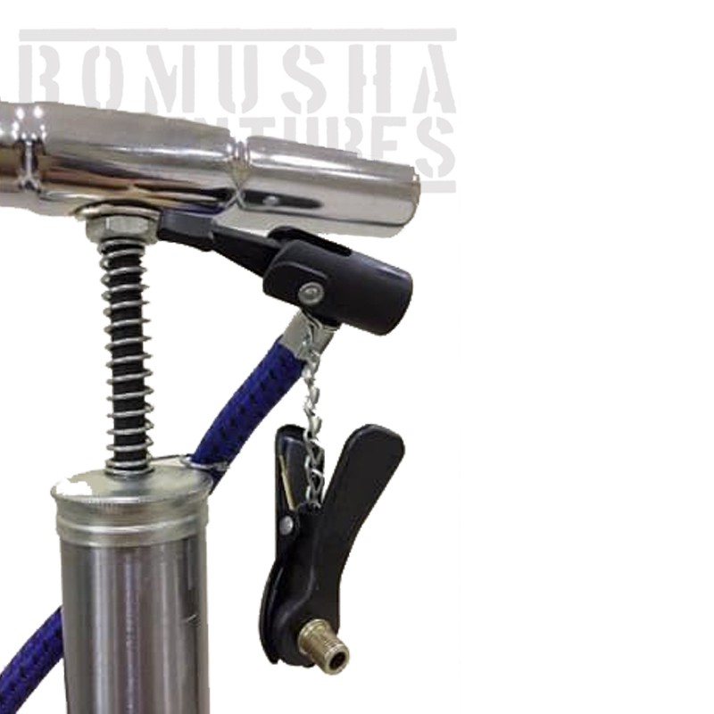 Pompa Sepeda Angin Hand Pump Tabung Meter Stainless Stell