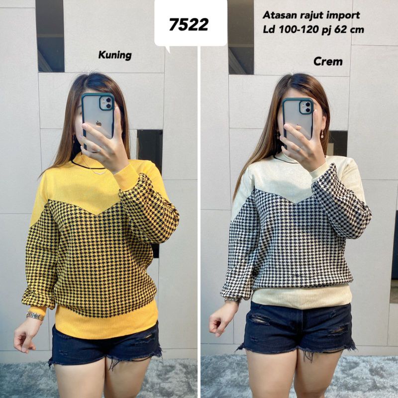 atasan rajut import 7522