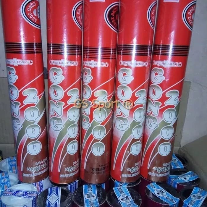 COCK/SHUTTLECOCK BADMINTON GONG 2000 MERAH ORIGINAL