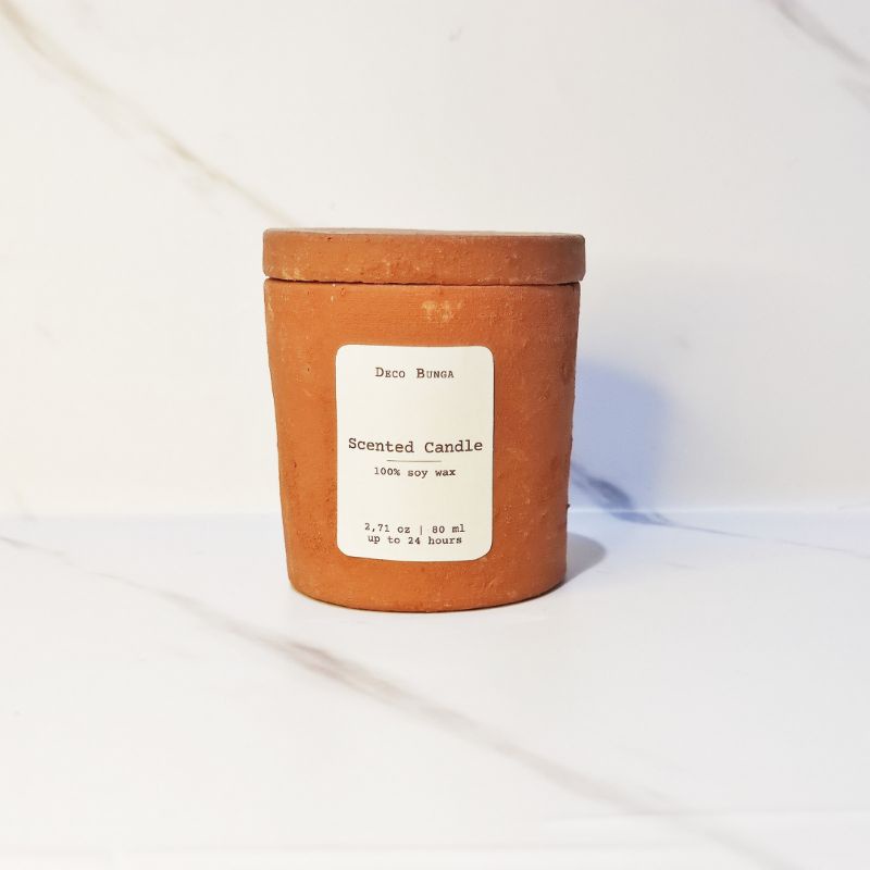 lilin aromaterapi 80 ml | soy wax scented candle gift deco bunga | hampers