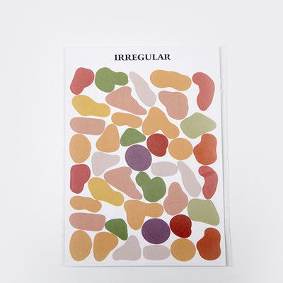 imoda 1lembar Stiker Berwarna-warni Lucu Diary Jurnal Alat Tulis Serpihan Scrapbooking DIY Dekorasi-B