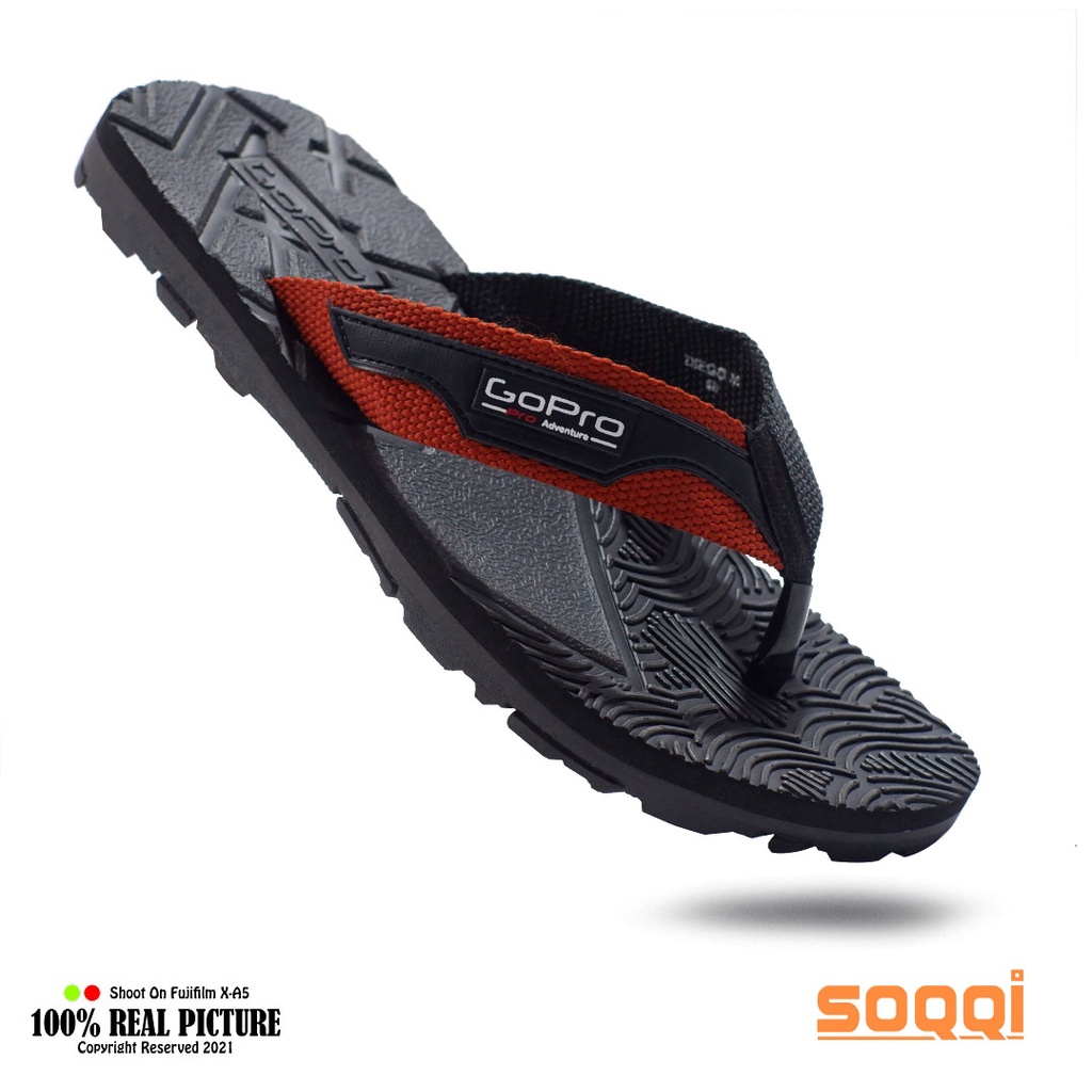 Sandal jepit pria original sendal japit karet cowok laki-laki dewasa model distro casual flat flip flop slide branded Soqqi-Gp Diego spon terbaik promo lebaran cod murah keren 39-43