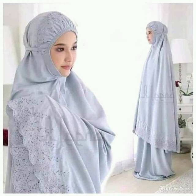 Mukena Siti Khadijah Abu Muda(Grey)