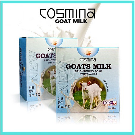 ✨SHASYA✨ COSMINA GOATS MILK SOAP 60gr - SABUN SUSU KAMBING THAI GOATS MILK SOAP ORI BPOM