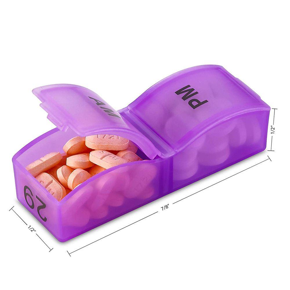 Preva Monthly Pill Organizer Bulanan Daily Weekly Medicine Organizer Kotak Penyimpanan Pill Dispenser Wadah Pill Case