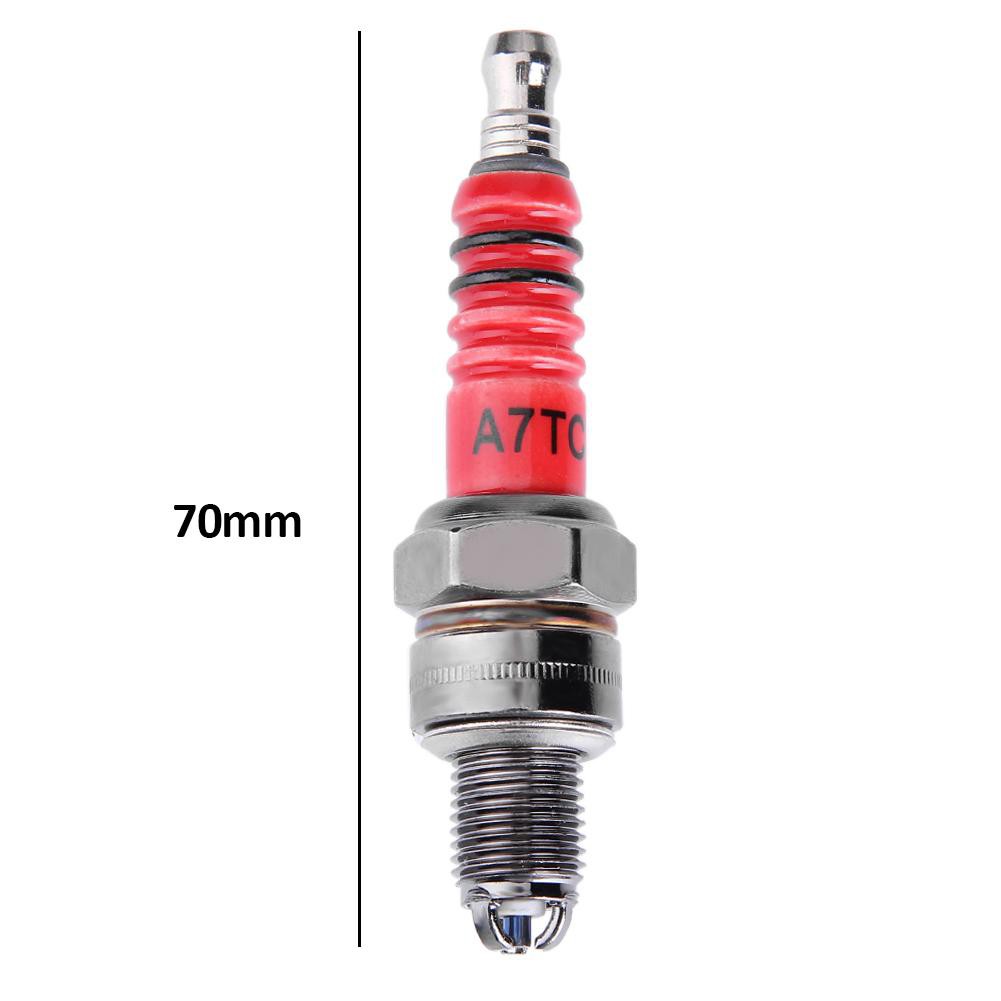 MOJITO YeSheng High Performance 3-Electrode Motorcycle Spark Plug A7TC for 50cc-150cc ATV