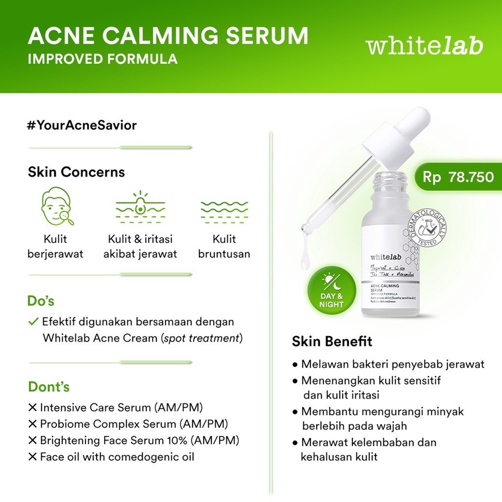 Whitelab Paket Acne &amp; Cera-Mug Barrier Moisturizing Gel (FREE POUCH)