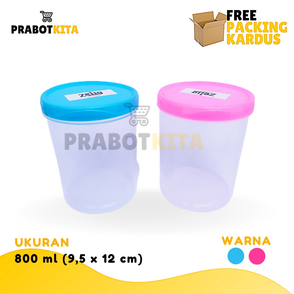 Toples Plastik - ZLG / Toples Mini / Toples Makanan / Wadah Tempat Permen / Toples Makan